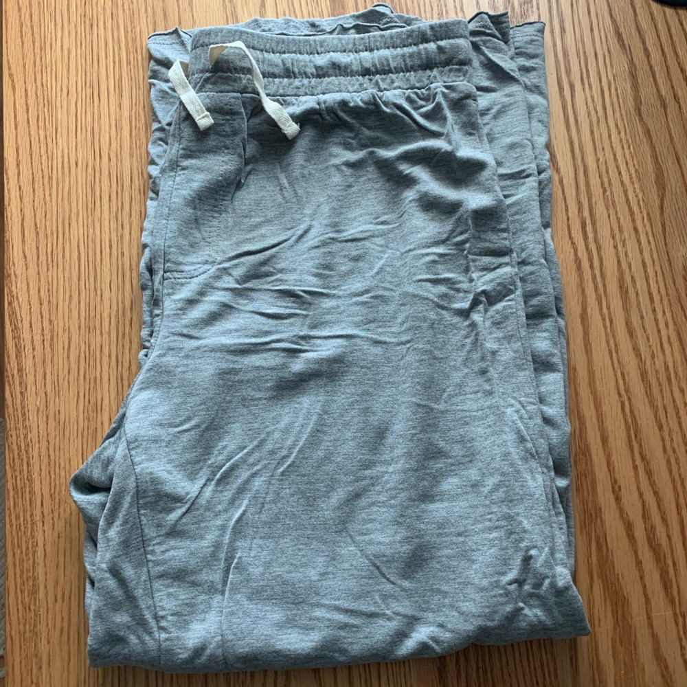 Francesca's Light Grey Boot-Cut Sweatpants